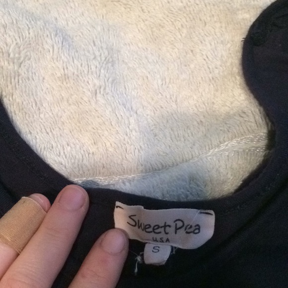 ! Blue cold shoulder A line dress - Picture 5 of 6